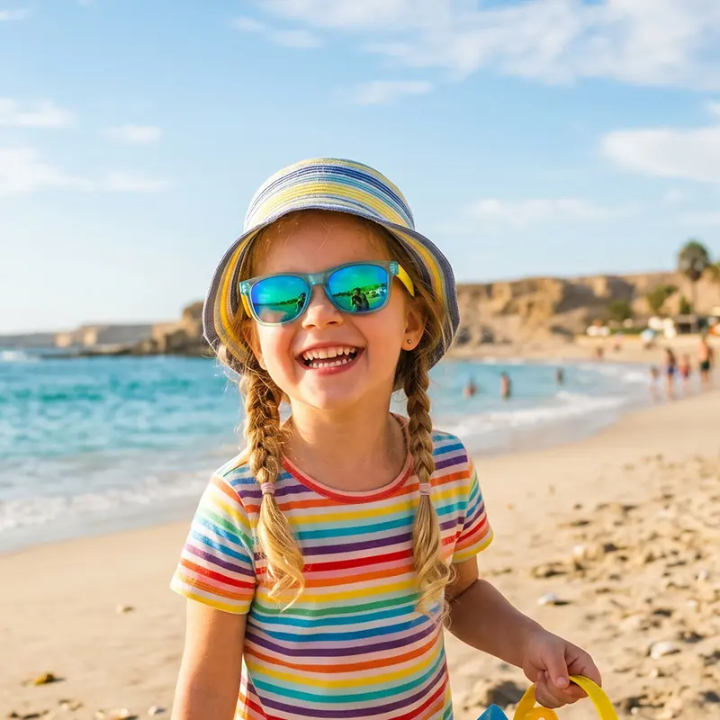 lentes para niños en el sol